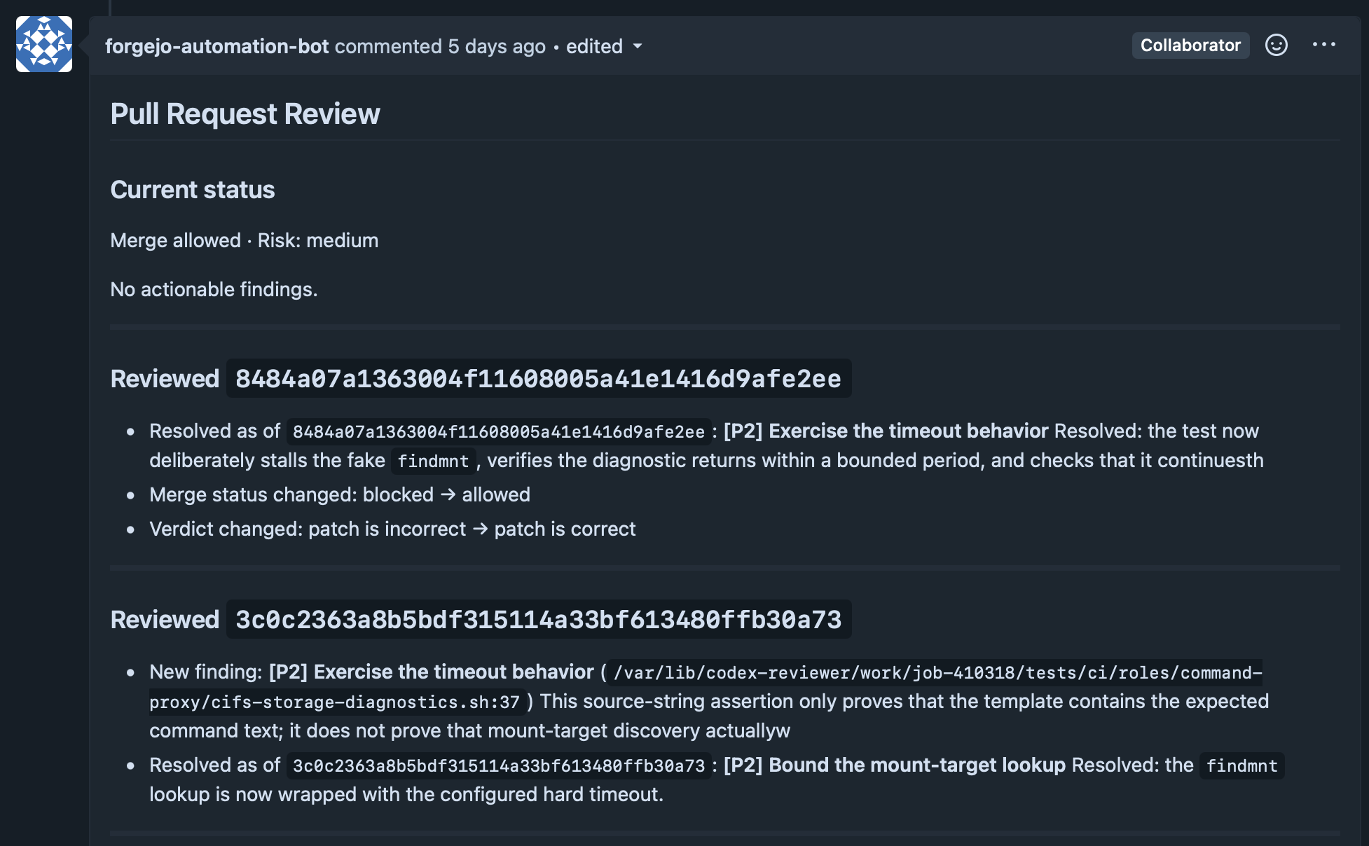 Automated Review